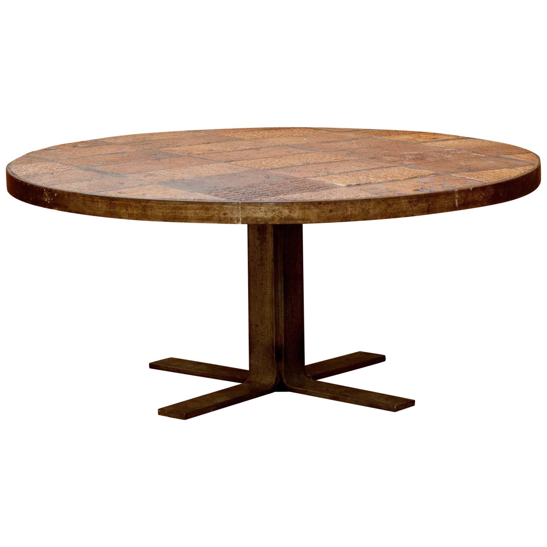 French Terracotta Table, circa 1960