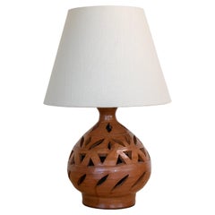 French Terracotta Table Lamp