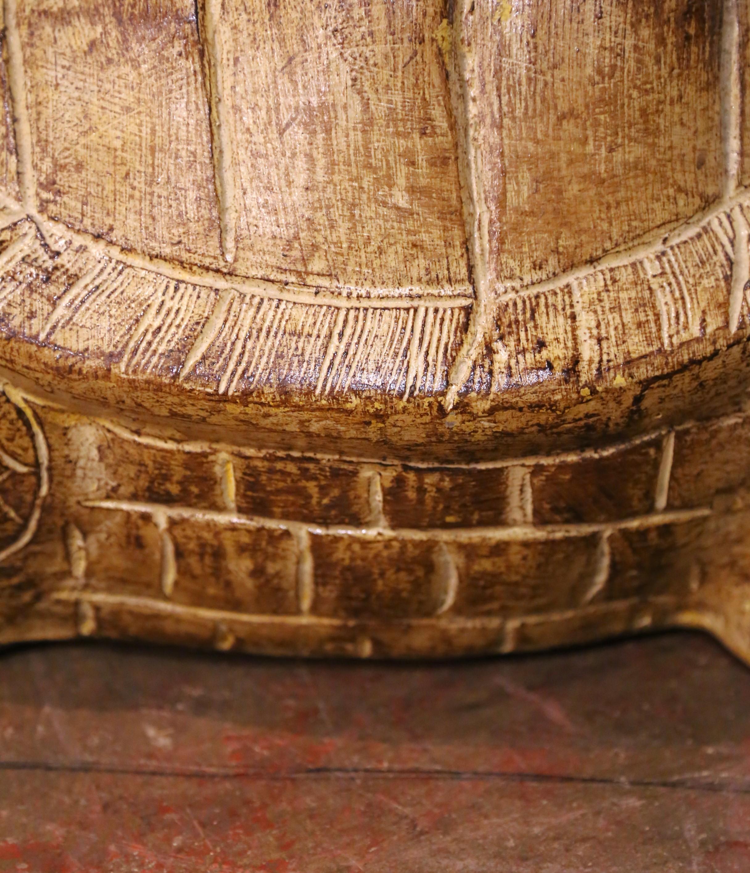 Scultura di tartaruga francese in terracotta con finitura patinata invecchiata in vendita 1