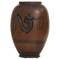 French Terracotta Vase by Charles Greber, 1920s