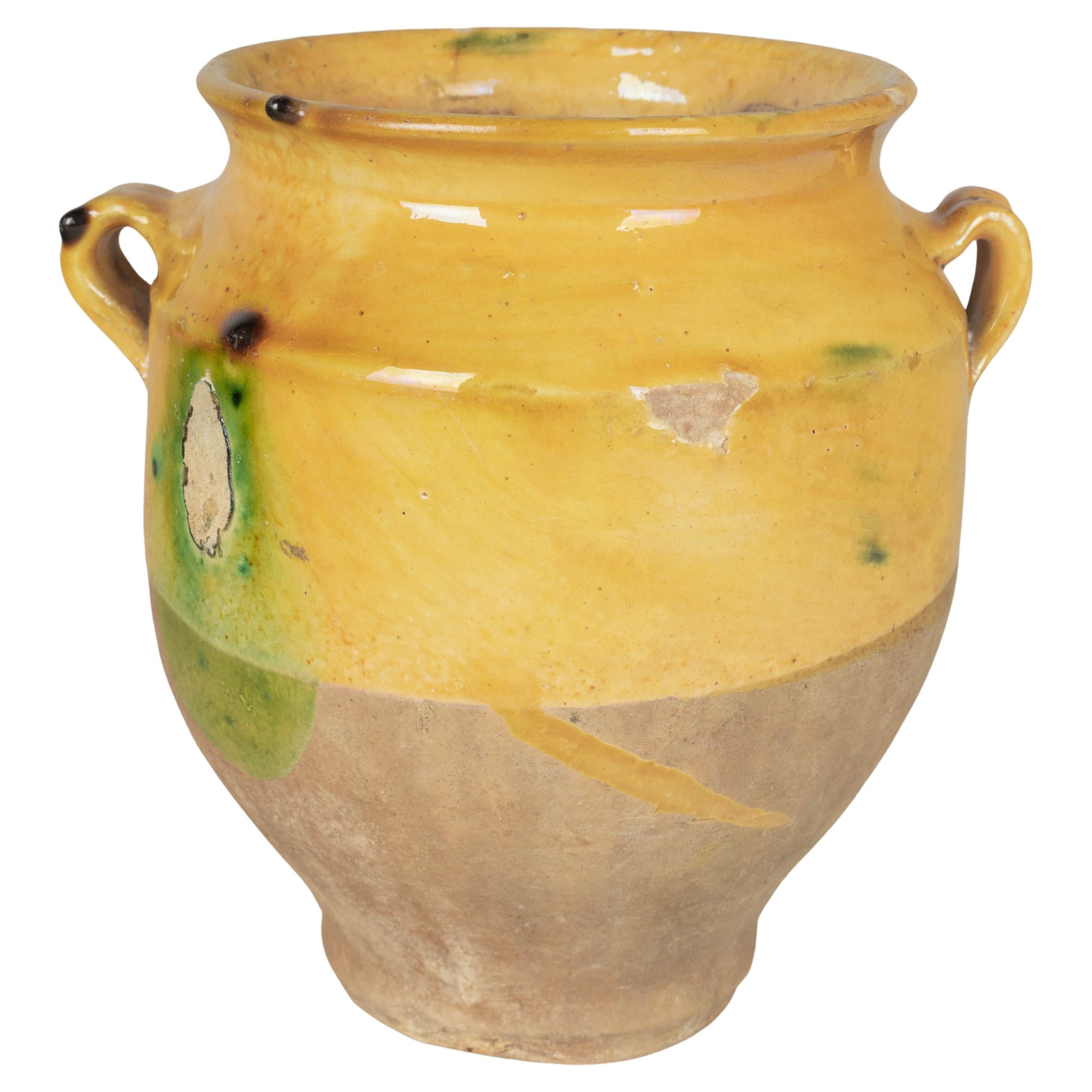 French Terracotta Vase or Confit Pot For Sale