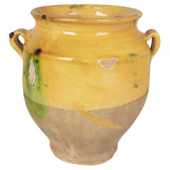 Antique French Terracotta Vase or Confit Pot