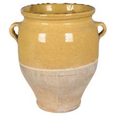French Terracotta Vase or Confit Pot