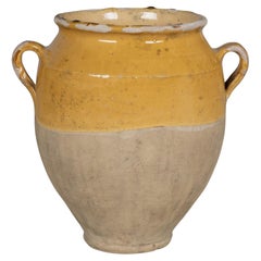 French Terracotta Vase or Pot à Confit 11.5"H
