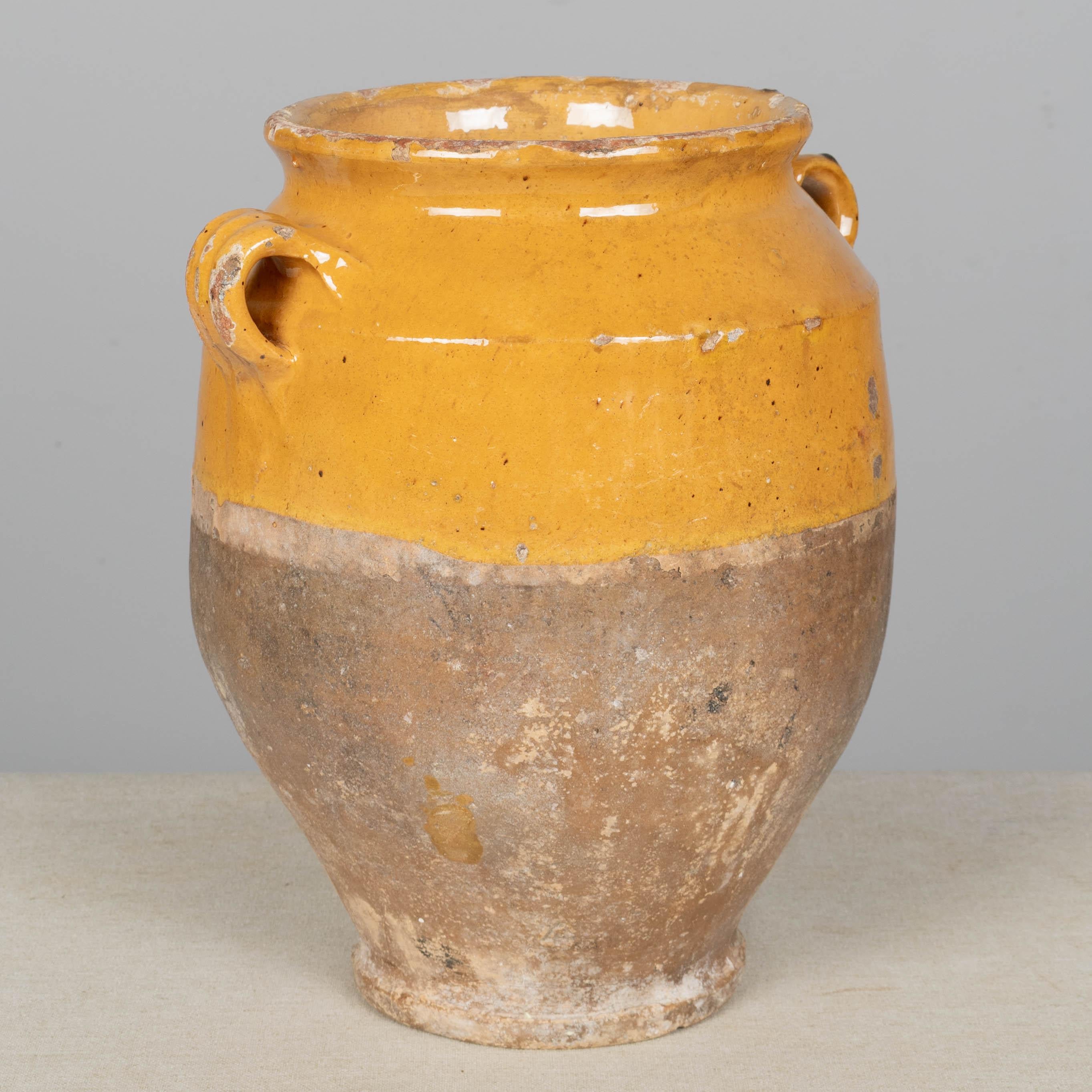 Französische Terrakotta-Vase oder Topf à Confit 11.5
