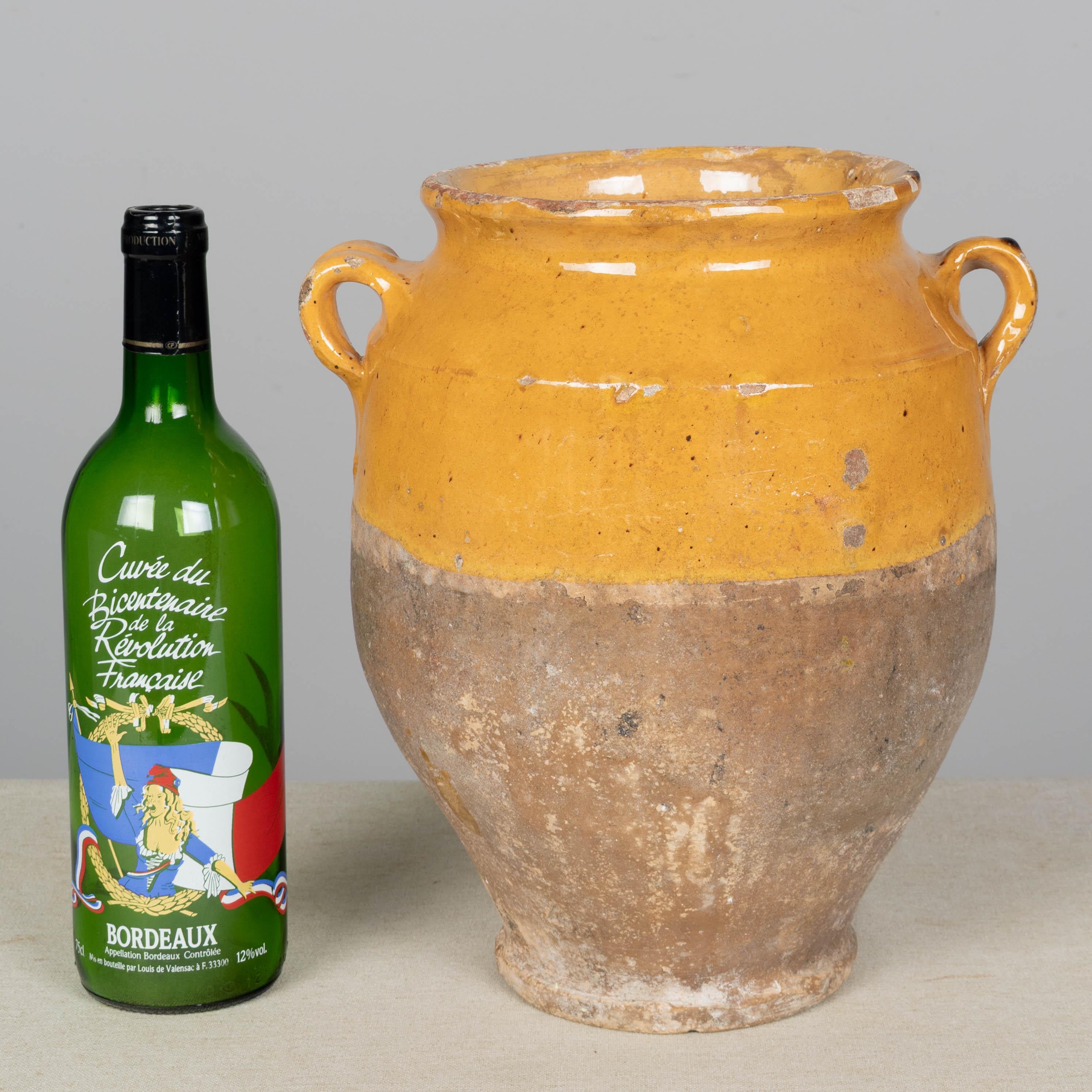 Französische Terrakotta-Vase oder Topf à Confit 11.5