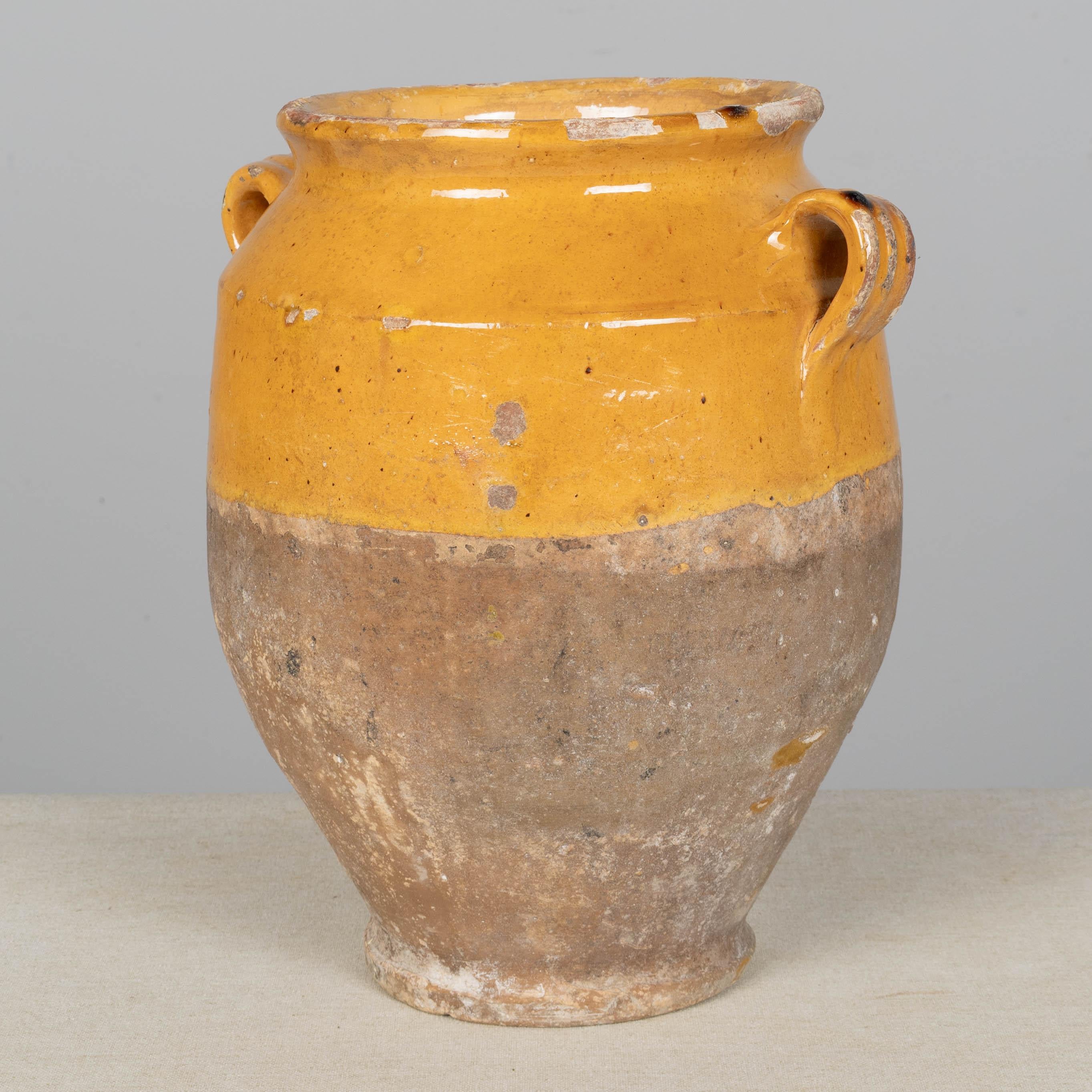 Französische Terrakotta-Vase oder Topf à Confit 11.5