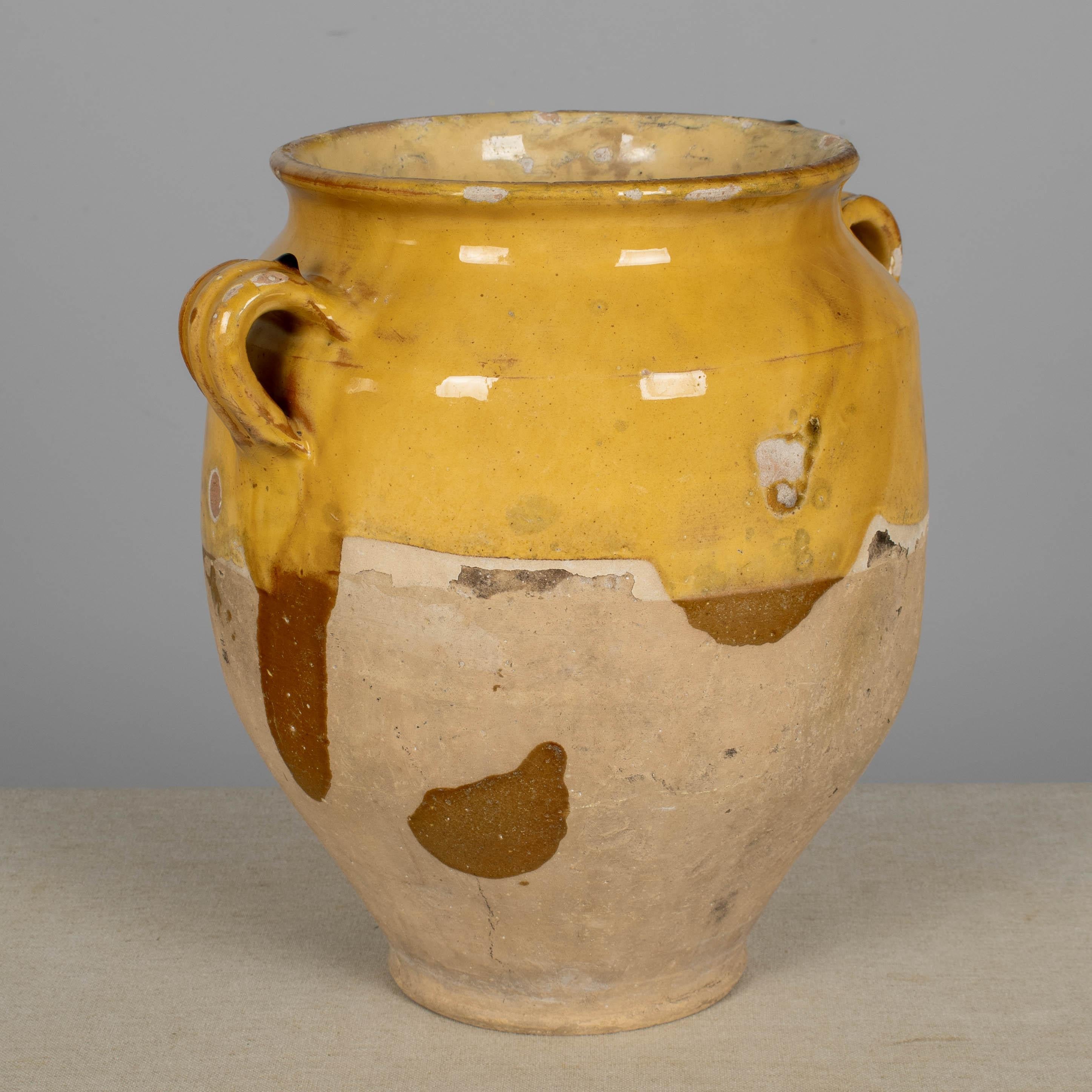 Vernissé Vase ou Pot à Confit en terre cuite 11.5 