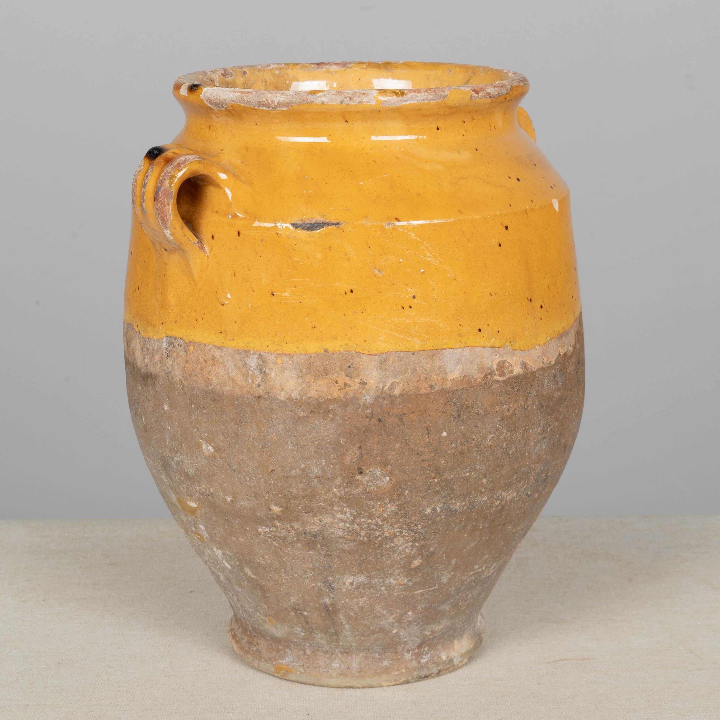 Französische Terrakotta-Vase oder Topf à Confit 11.5