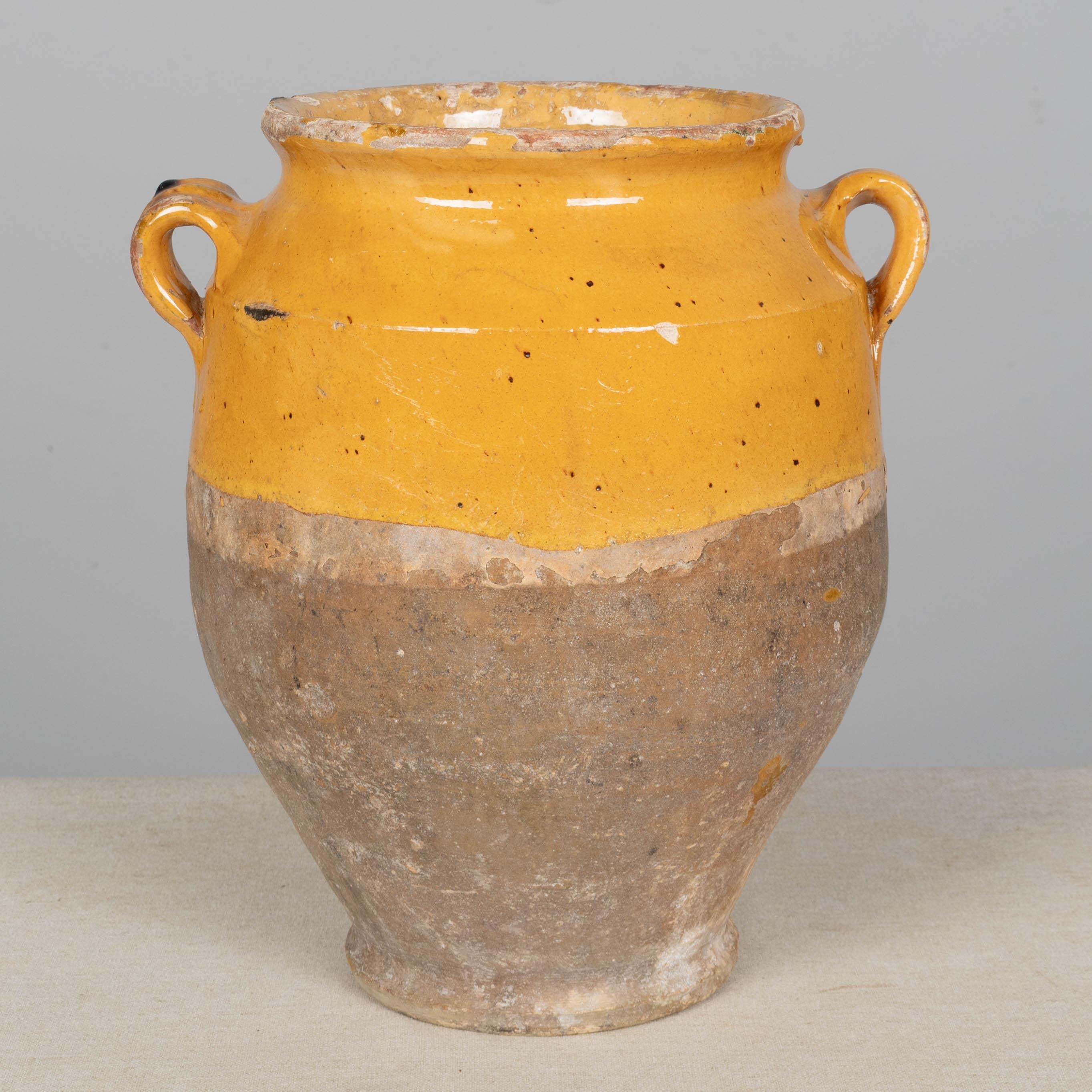 Französische Terrakotta-Vase oder Topf à Confit 11.5