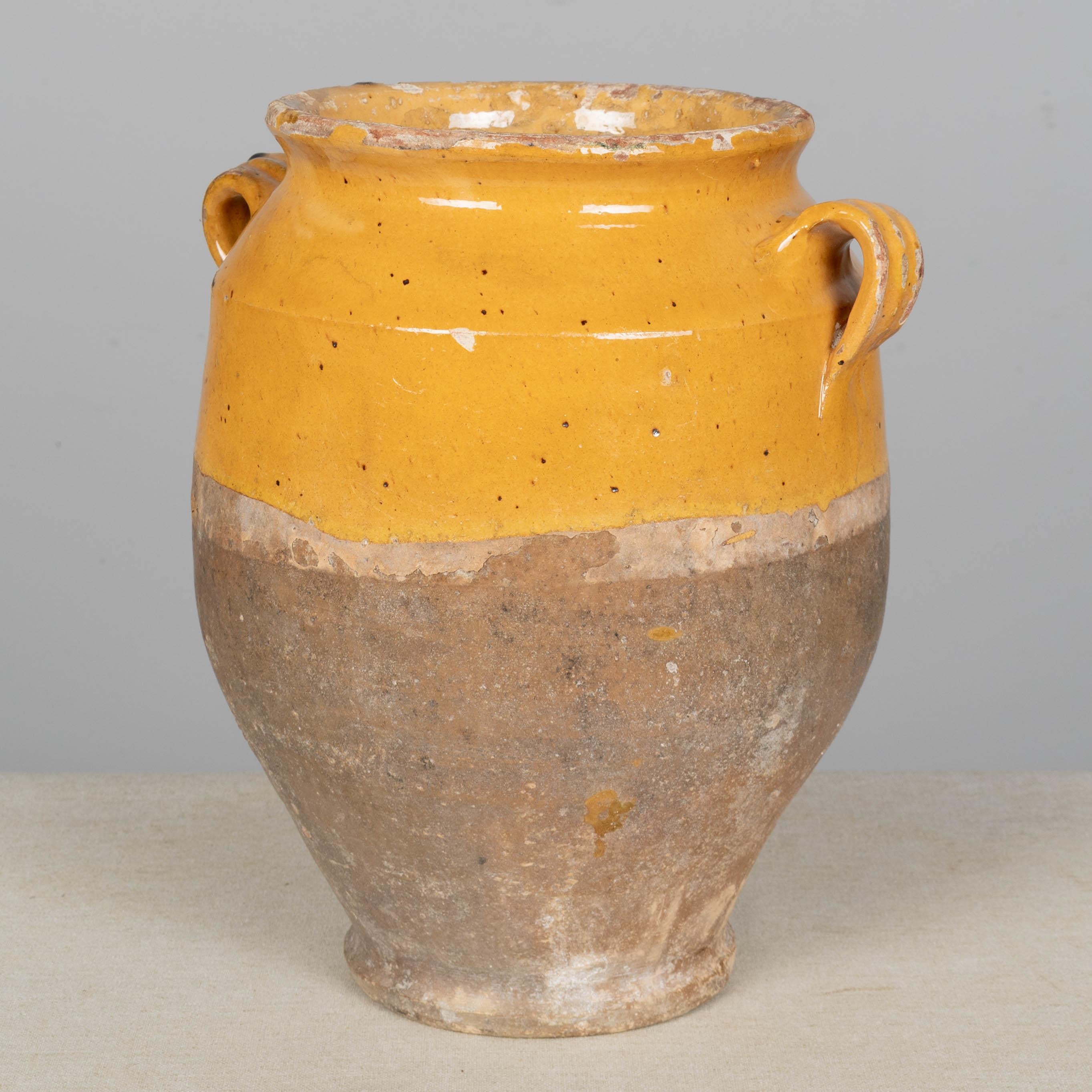 Französische Terrakotta-Vase oder Topf à Confit 11.5