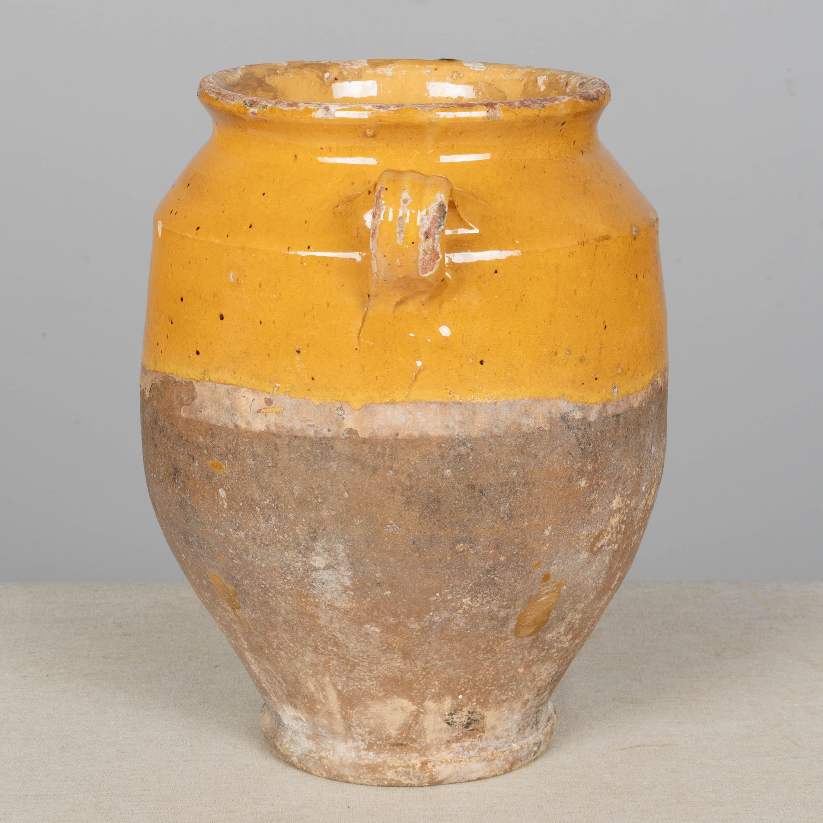 Französische Terrakotta-Vase oder Topf à Confit 11.5