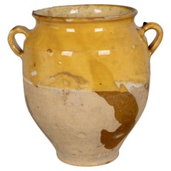 French Terracotta Vase or Pot à Confit 11.5"High