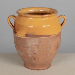 French Terracotta Vase or Pot à Confit 11.75"H