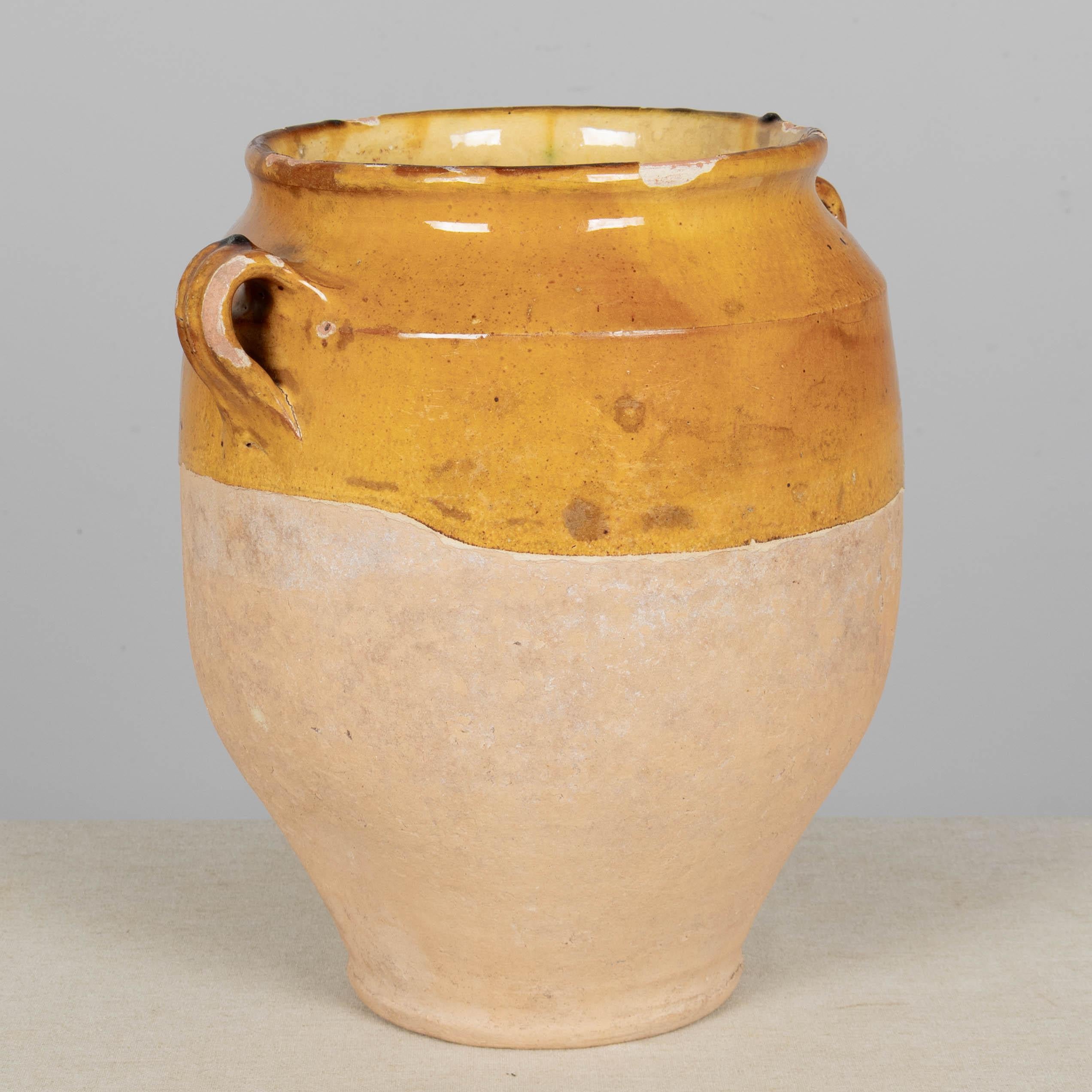 Französische Terrakotta-Vase oder Topf à Confit 12.5