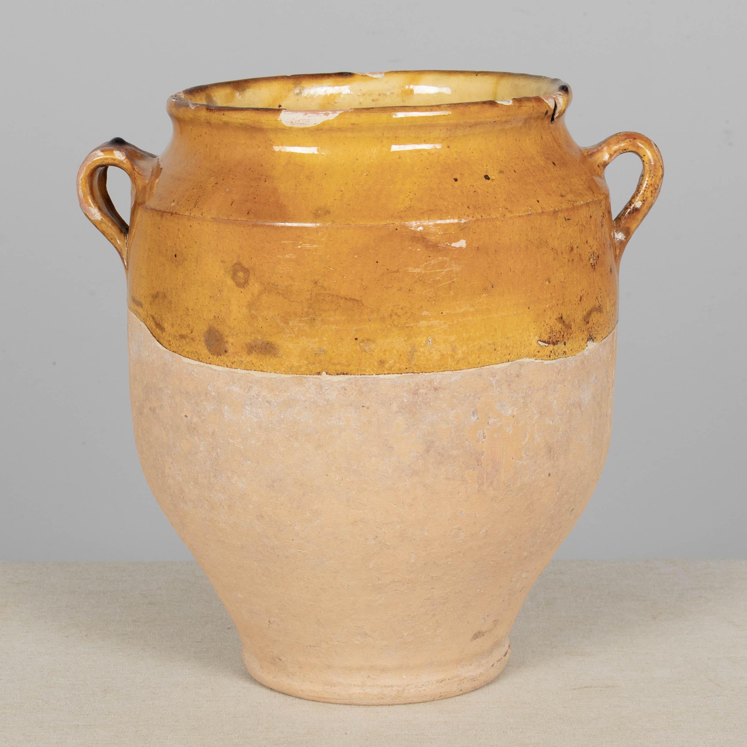 Französische Terrakotta-Vase oder Topf à Confit 12.5