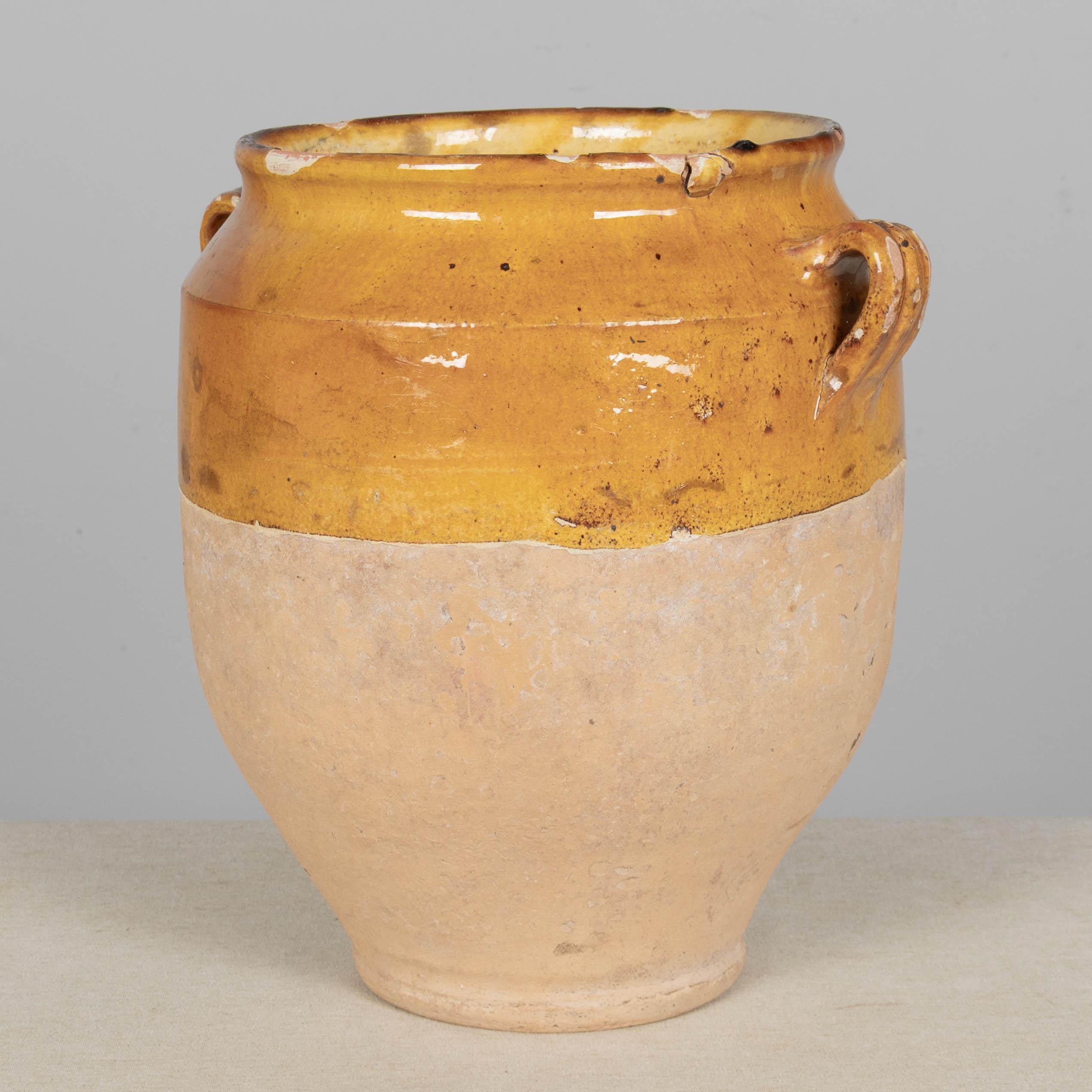 Französische Terrakotta-Vase oder Topf à Confit 12.5