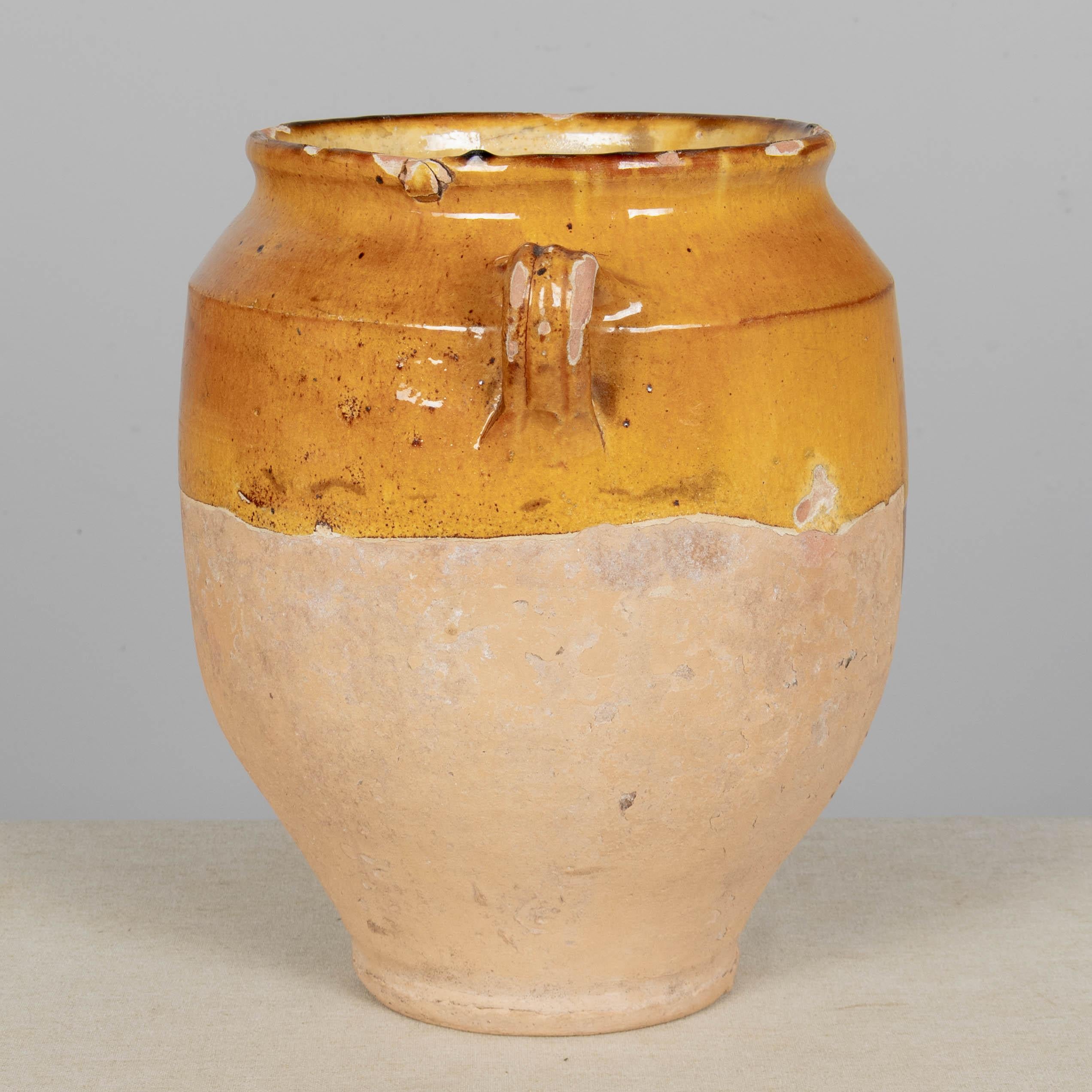 Französische Terrakotta-Vase oder Topf à Confit 12.5