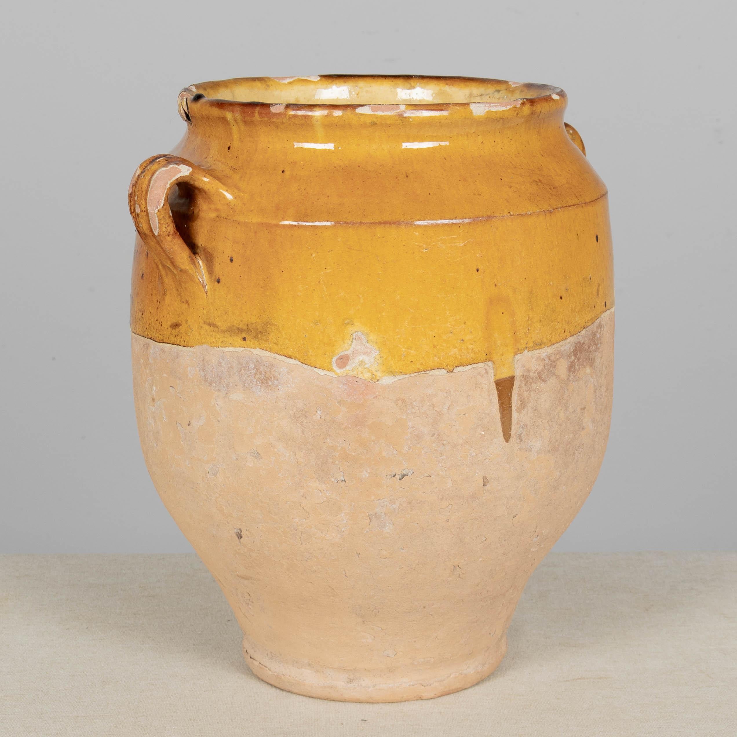 Französische Terrakotta-Vase oder Topf à Confit 12.5