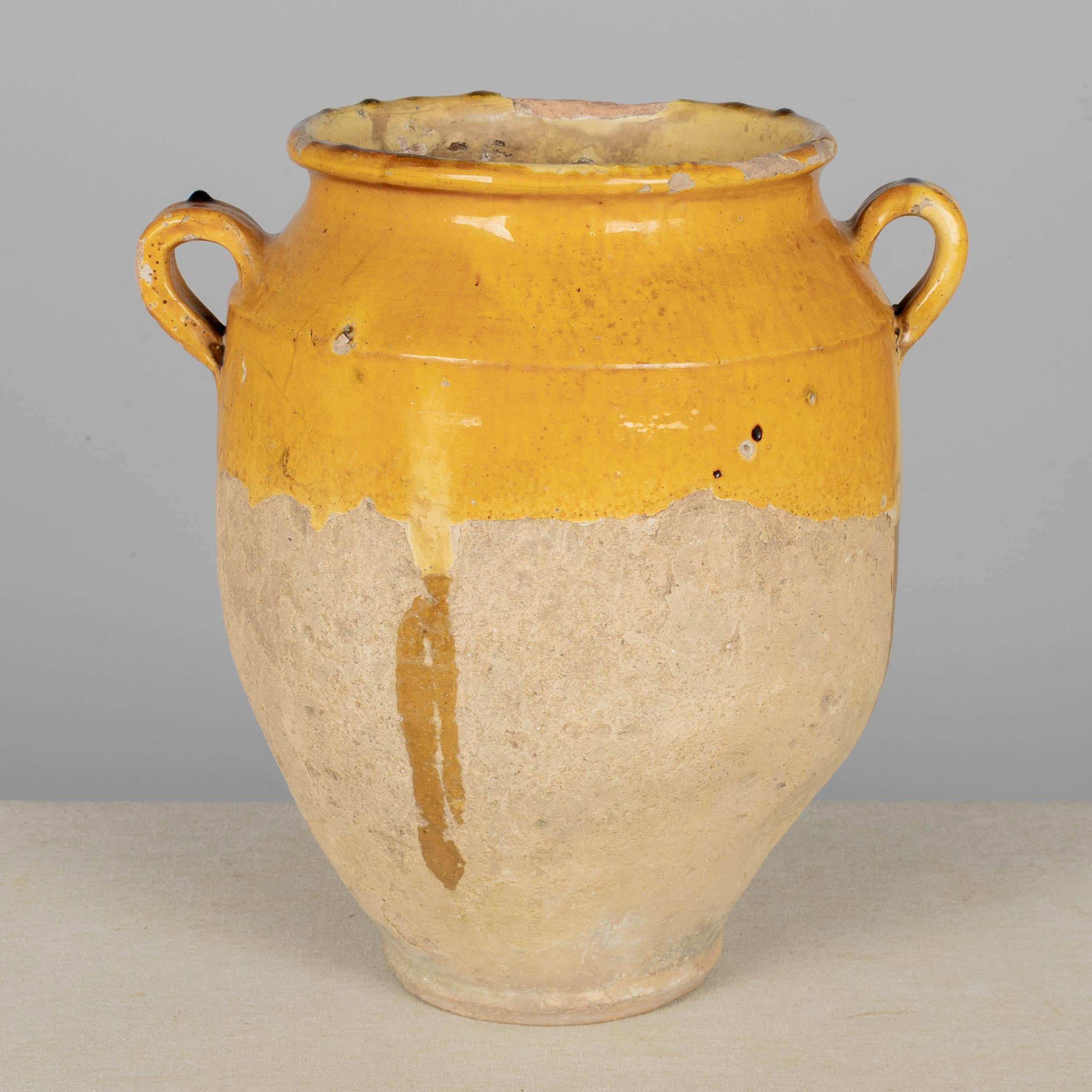 Französische Terrakotta-Vase oder Topf à Confit 12