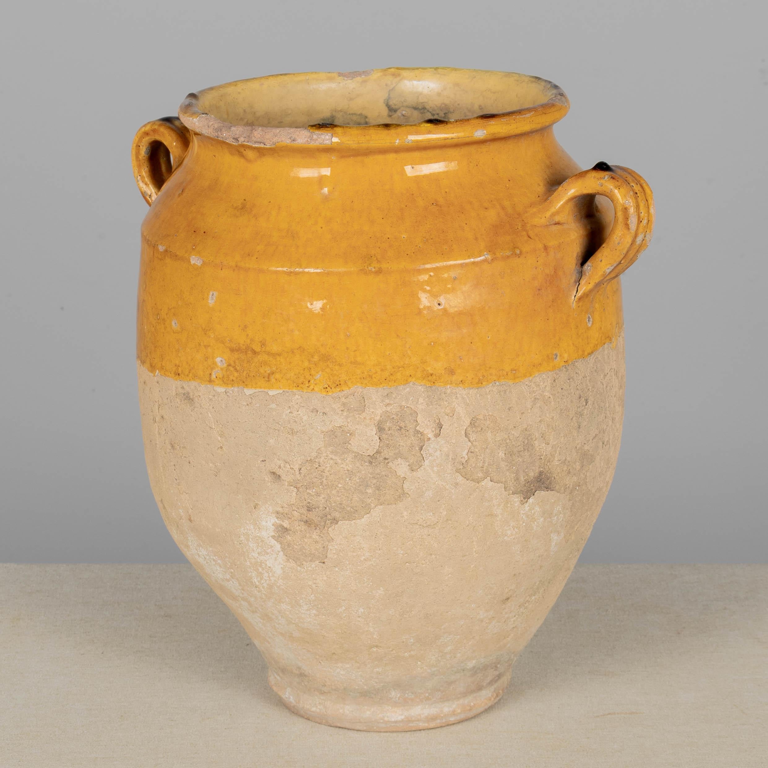 Französische Terrakotta-Vase oder Topf à Confit 12