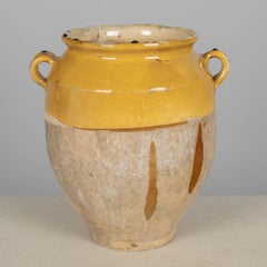 French Terracotta Vase or Pot à Confit 13.25"High