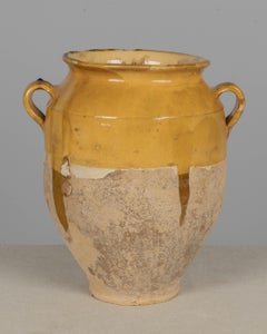 French Terracotta Vase or Pot à Confit 13.5"H