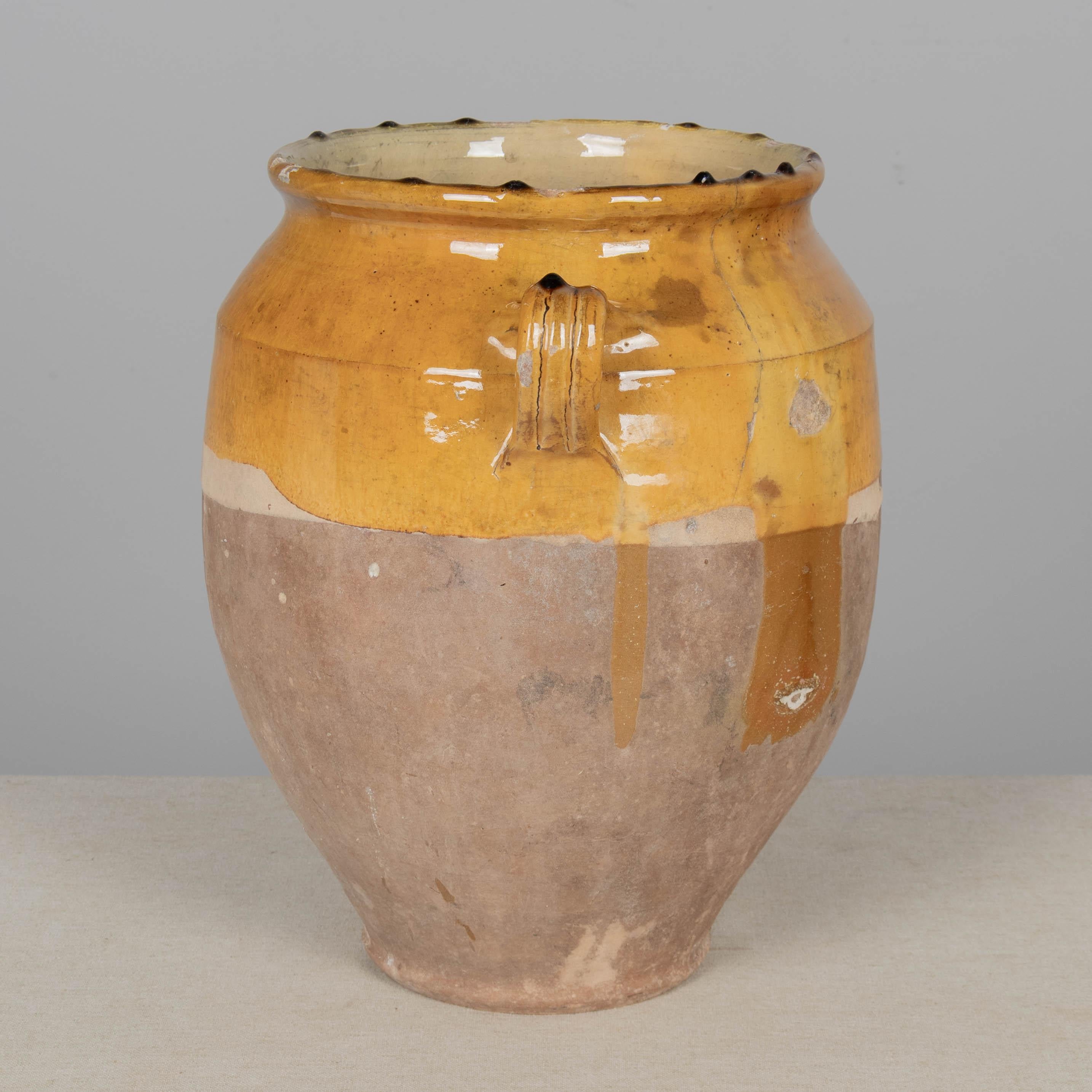 French Provincial French Terracotta Vase or Pot à Confit 13