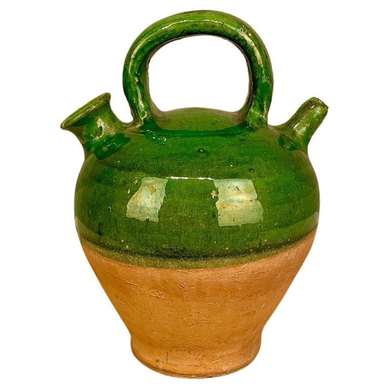 French Terracotta Vinaigrier or Vinegar Pot For Sale at 1stDibs