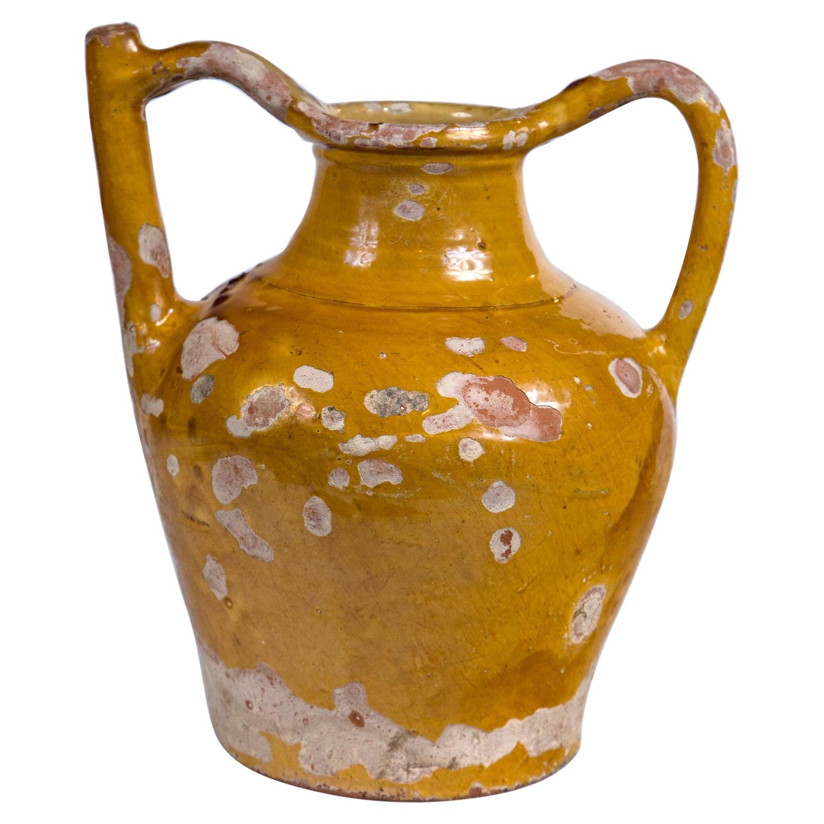 French Terracotta Water Pitcher 'Gargoulette', 19th Century For Sale