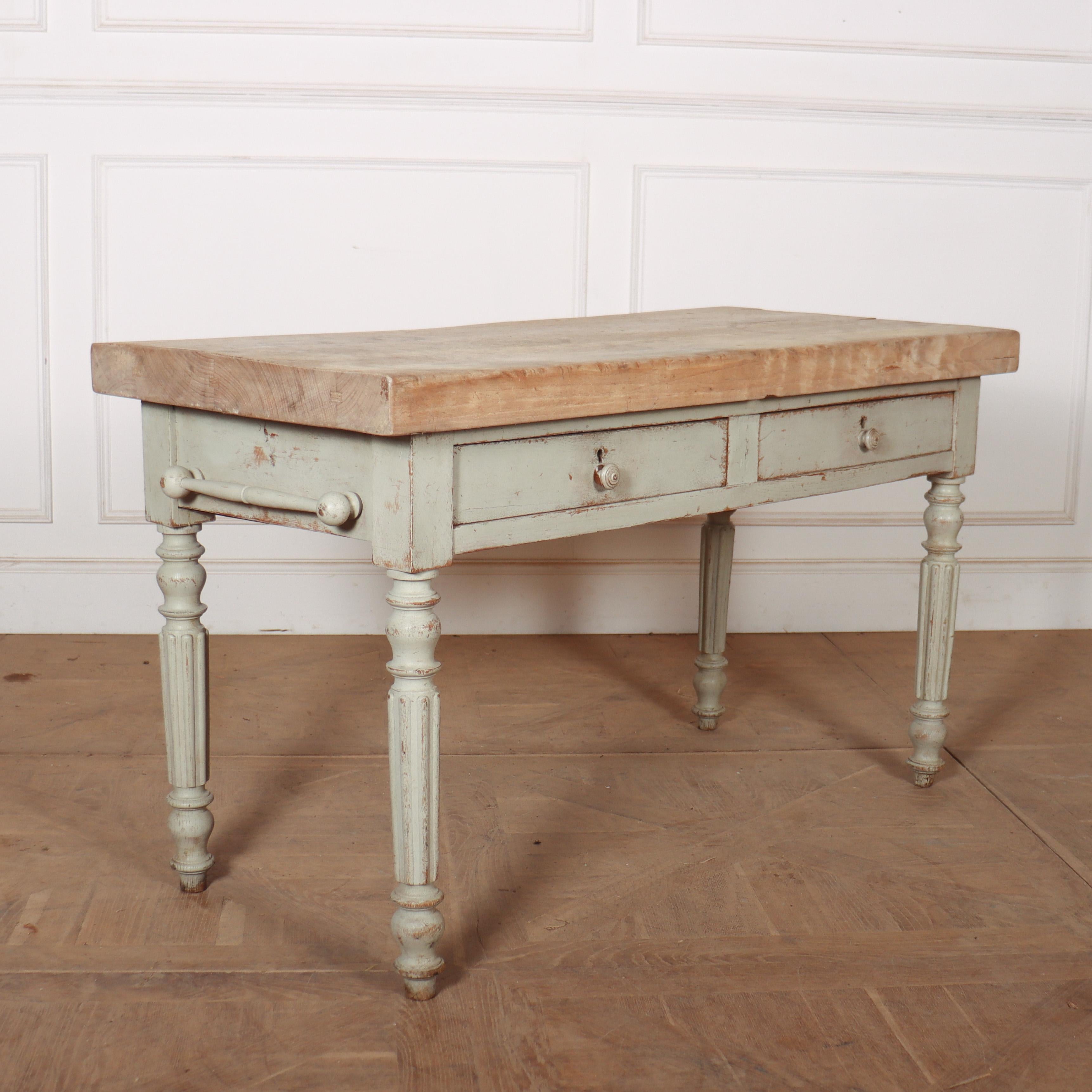 French Thick Topped Butchers Block 4