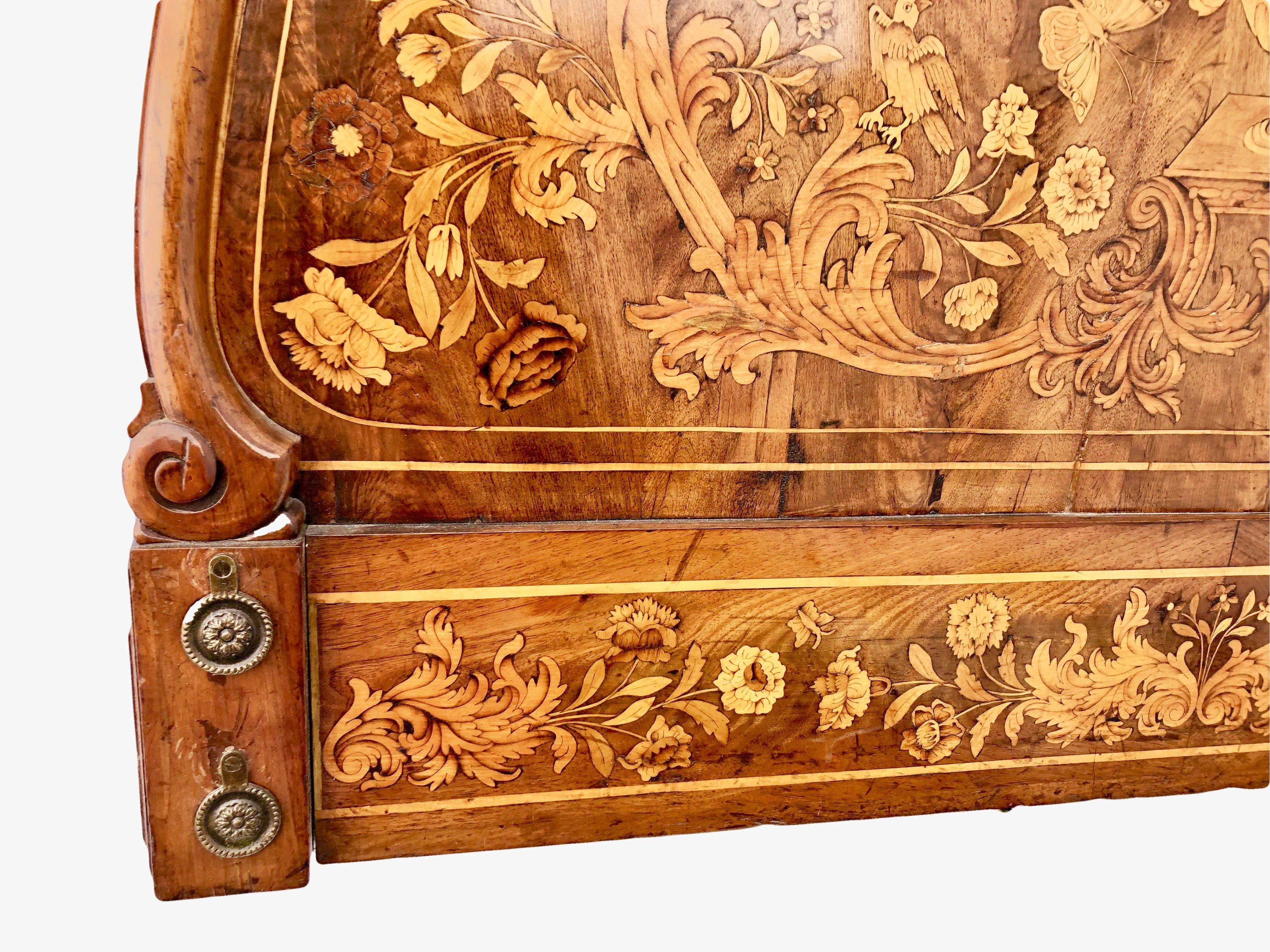 French Thomas Hache Louis XIVth Marquetry Children’s Bed, 1690 For Sale 9