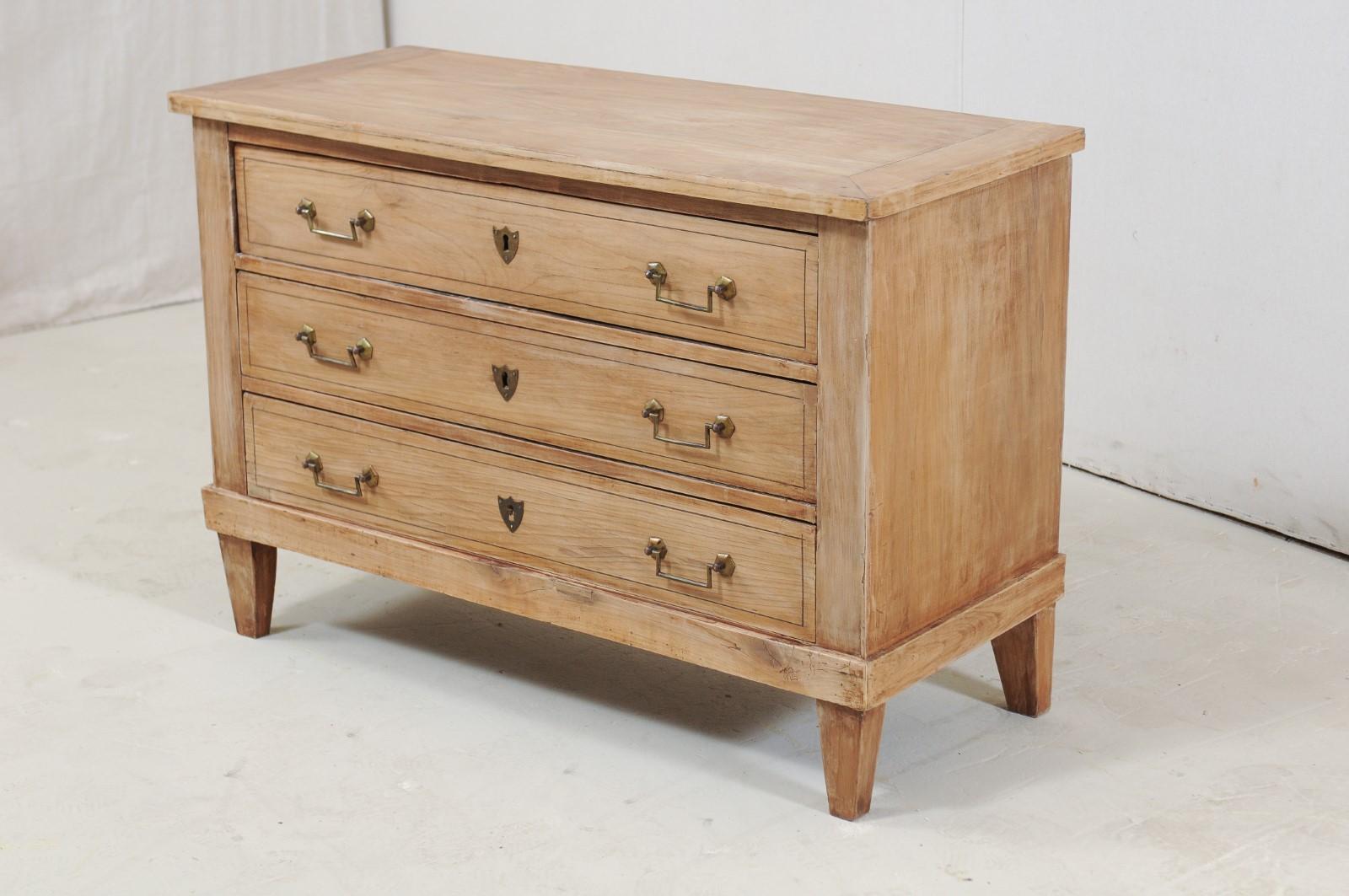 French Three-Drawer 19th Century Commode 1