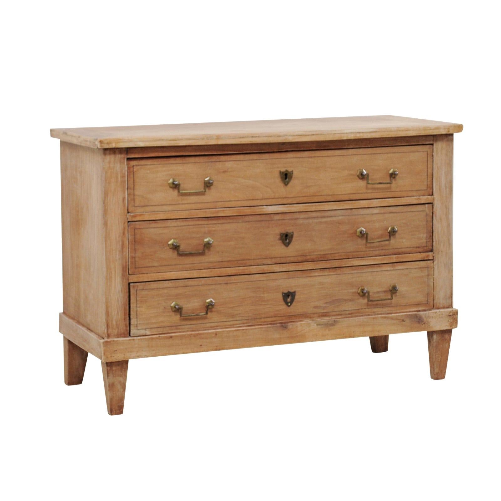 French Three-Drawer 19th Century Commode