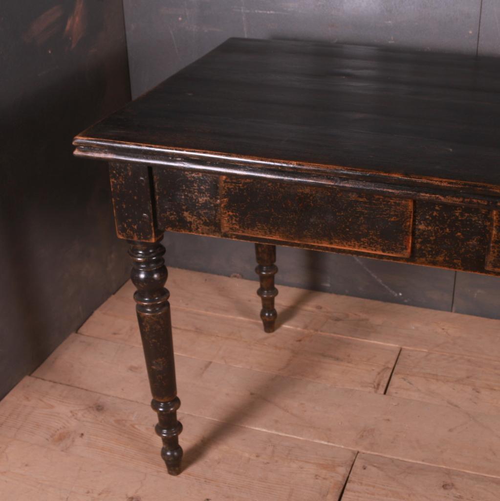 19th C French three drawer desk. Awaiting brass handles, 1870.

25