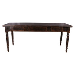 Antique French Three Drawer Desk