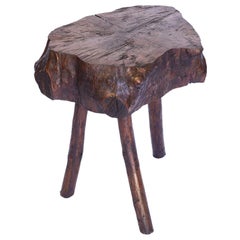 French Three-Leg Side Table or Stool