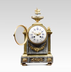 French Three-Piece Clock Set Lemerle-Charpentier and Cie Paris