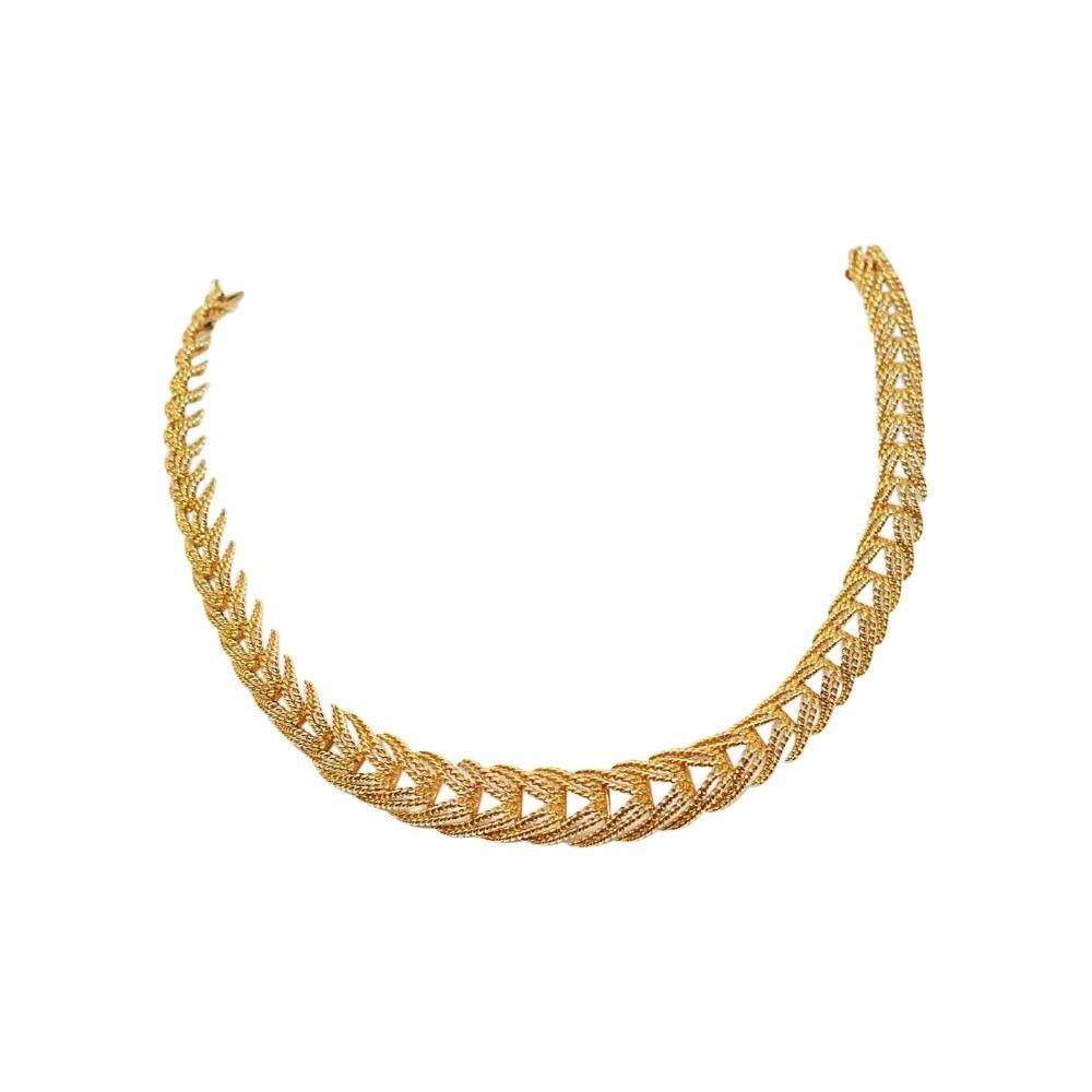 French Tiffany & Co. 18 Karat Gold Necklace and Bracelet Set, circa 1990 2