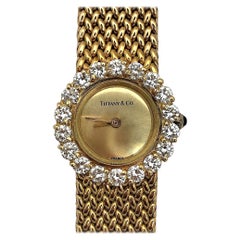 French Tiffany & Co. Diamond and Gold Watch