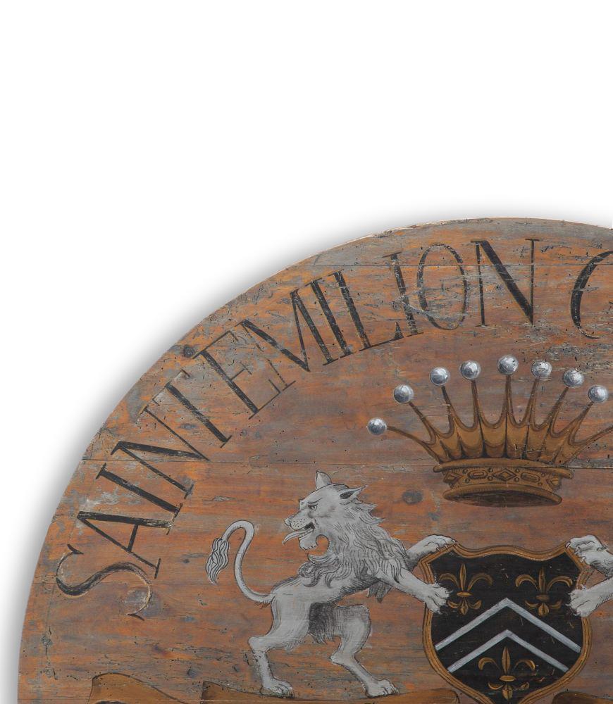 French Tilt-Top Hand Painted Vendange Table 1