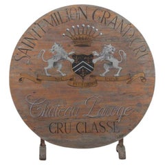 French Tilt-Top Hand Painted Vendange Table