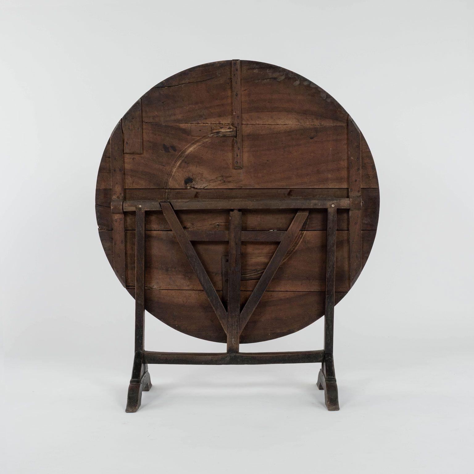 French Tilt-Top 'Table de Vendange' or Wine Tasting Table 1