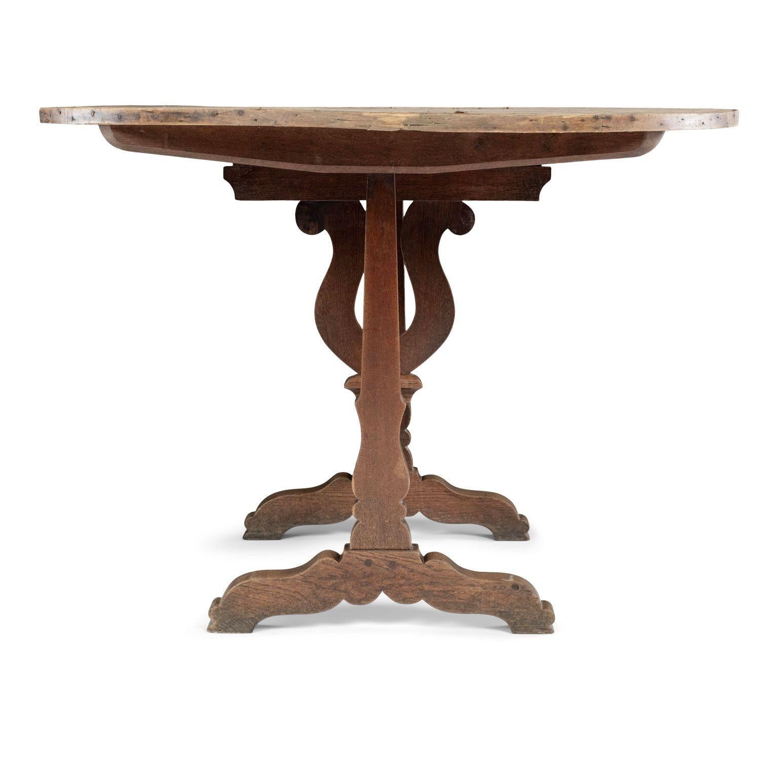Französischer Tisch mit Klappplatte „Table de Vendange“ oder Wein- Tasting-Tisch im Angebot 1