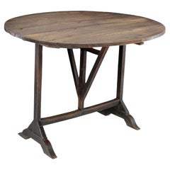 French Tilt-Top 'Table de Vendange' or Wine Tasting Table