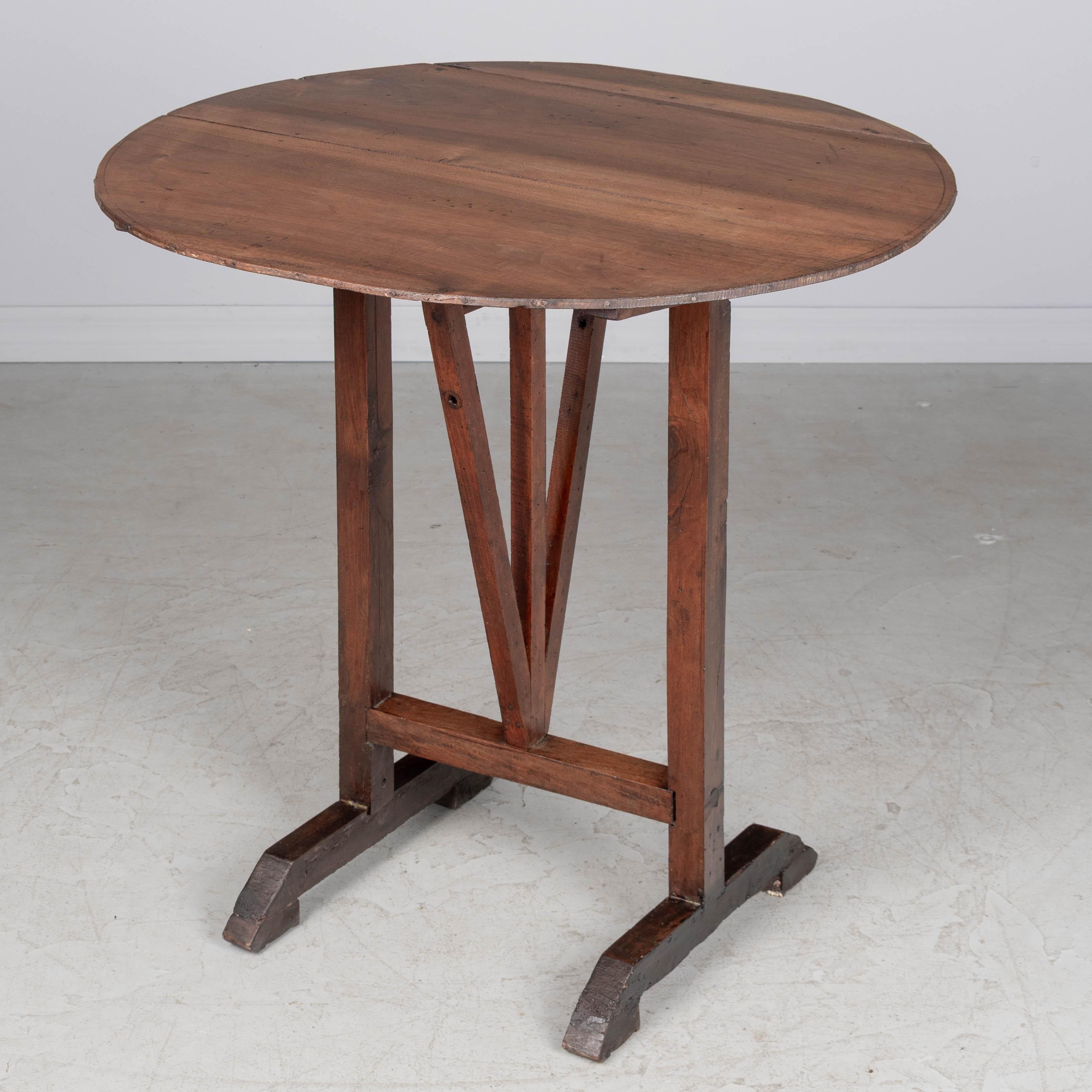 French Tilt-Top Wine Tasting Table For Sale 3