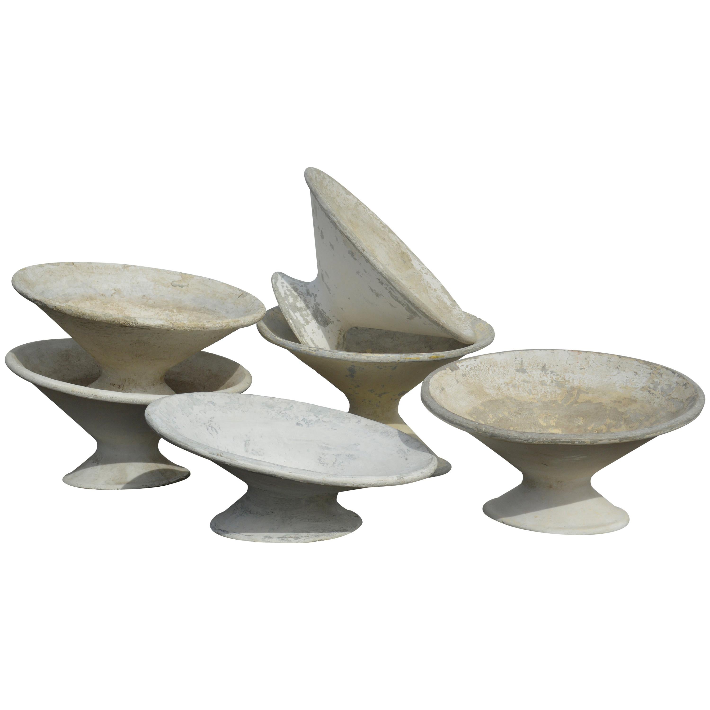 French Tilted Planters for Eternit by Willy Guhl For Sale