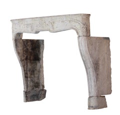 French Timeless Country Style Limestone Fireplace Surround