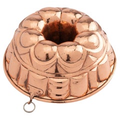French Tin Lined Copper Bundt Mold '1875'