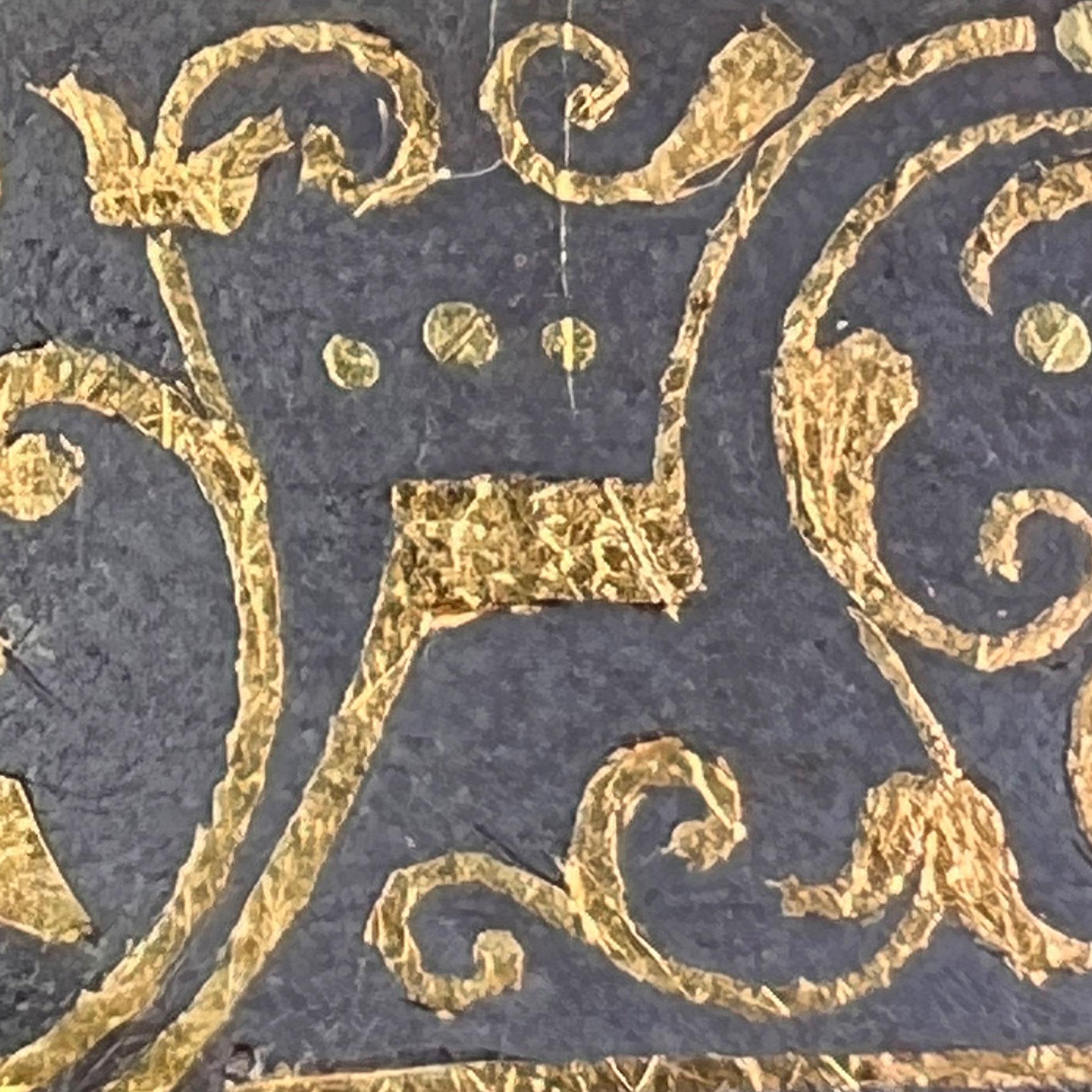 Boucle de ceinture Tissot française en or jaune 18 carats et acier de Damascène en vente 12